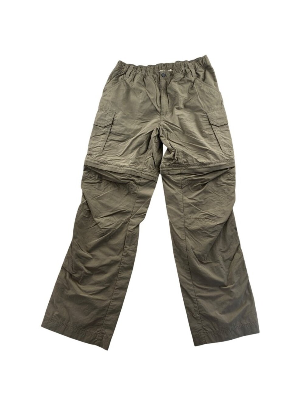 Ultimate Terrain Mens Convertible Pants Size 32 Tan Nylon Outdoors Hiking Casual